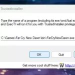 ExecTI 1.0 — запуск программ от имени TrustedInstaller в Windows ExecTI