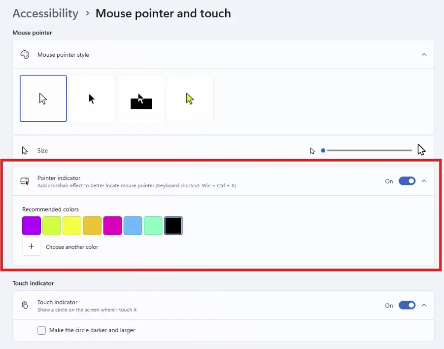 Pointer Indicator